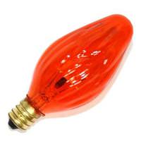 View 15 watt 130 volt F10 Candelabra Screw Base Amber
